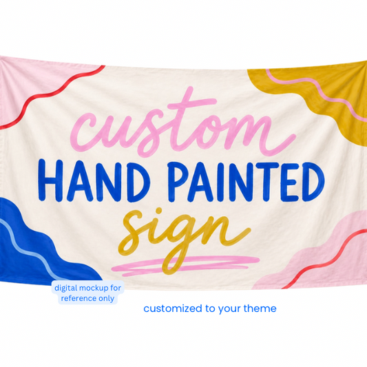 Custom Hand-Painted Party Banner (30x60)