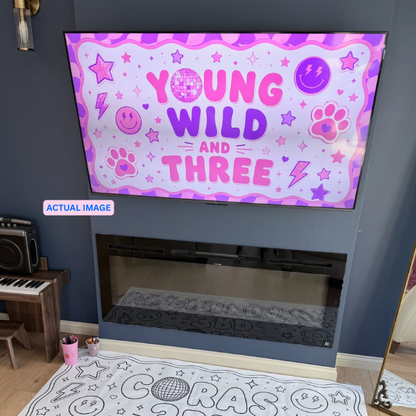 Kid themed Electronic Party Sign