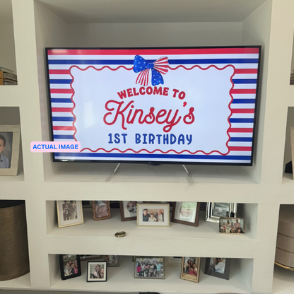Kid themed Electronic Party Sign