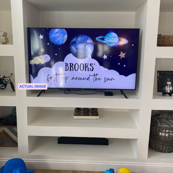Kid themed Electronic Party Sign
