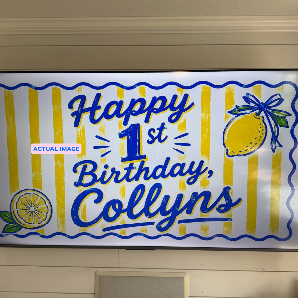 Kid themed Electronic Party Sign