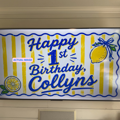 Kid themed Electronic Party Sign