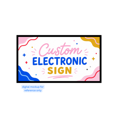 Kid themed Electronic Party Sign
