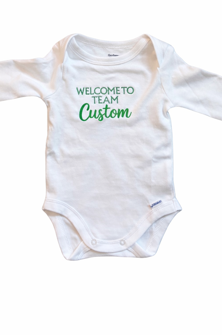 Embroidered Baby Onesie