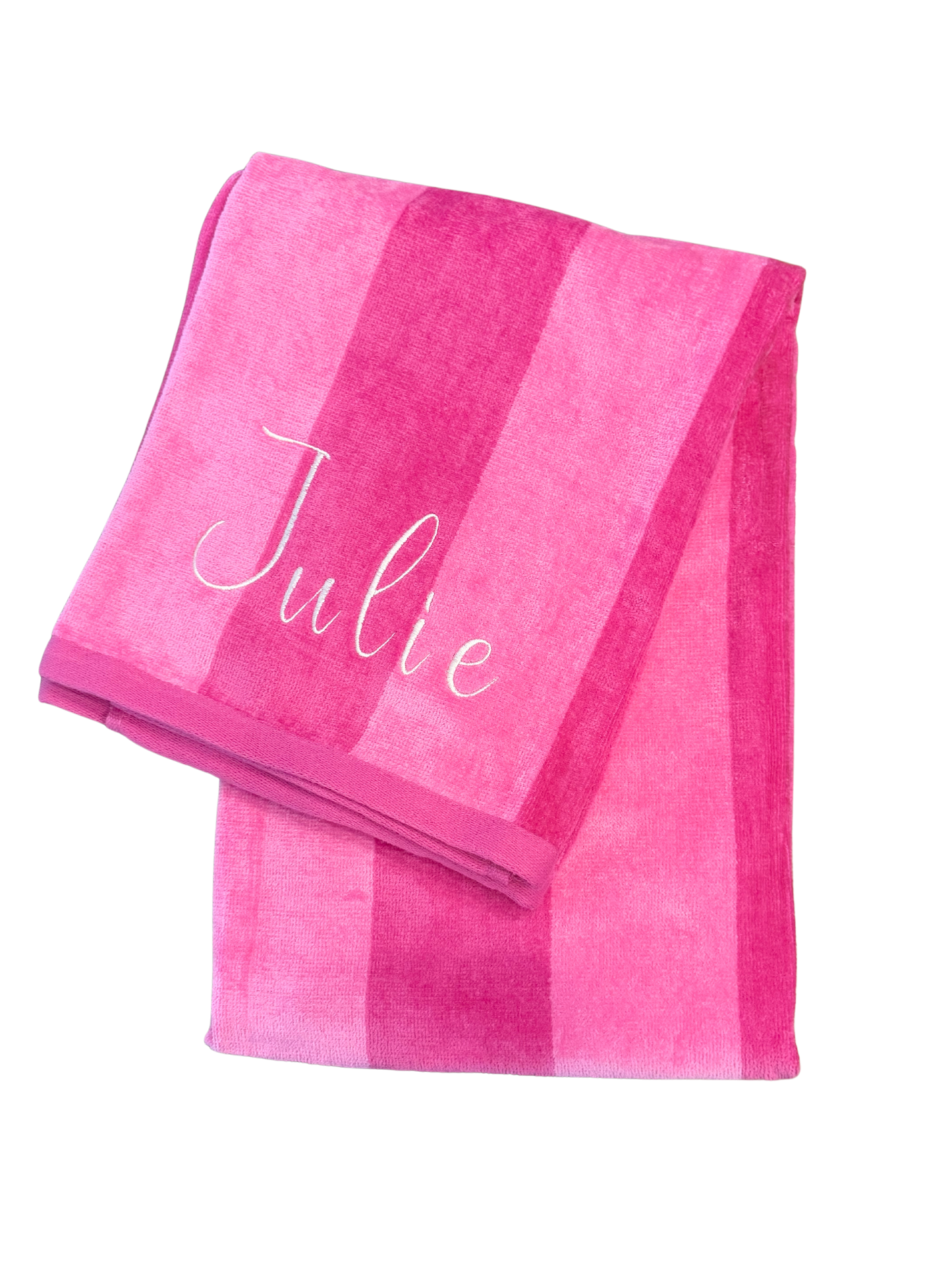 Personalized Striped Beach Towel